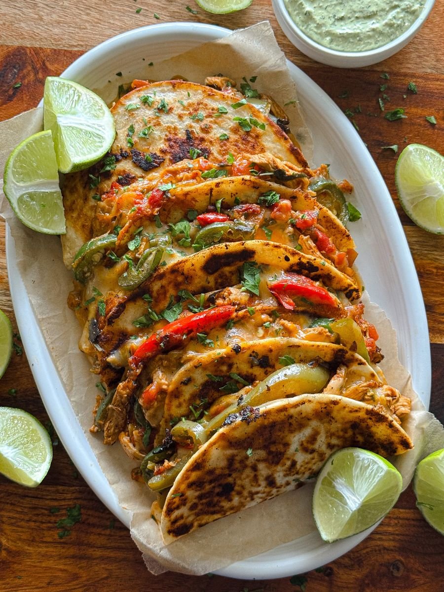 Cheesy Shredded Chicken Tacos