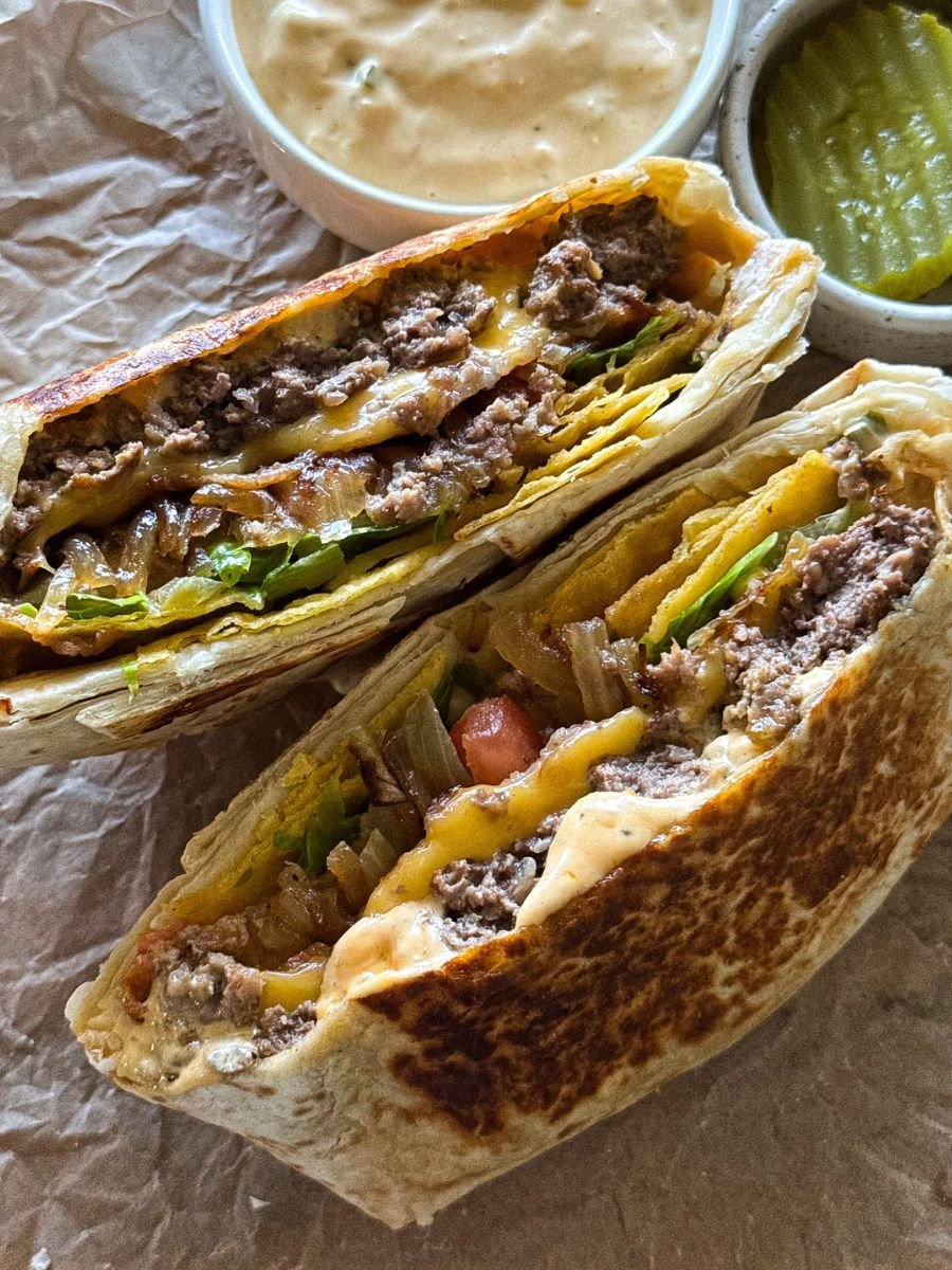 Cheeseburger Crunch Wrap Recipe