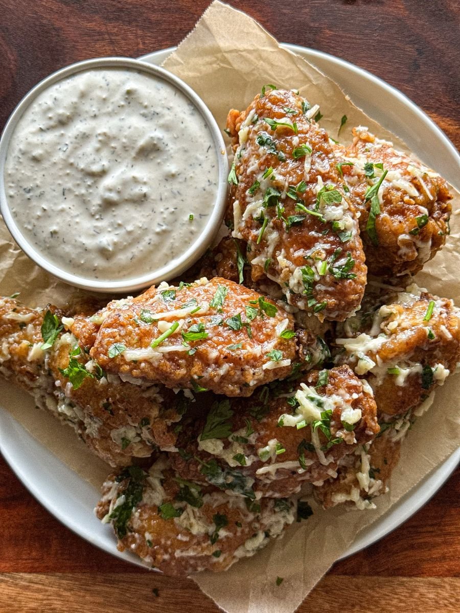 Garlic Parmesan Wings Recipe