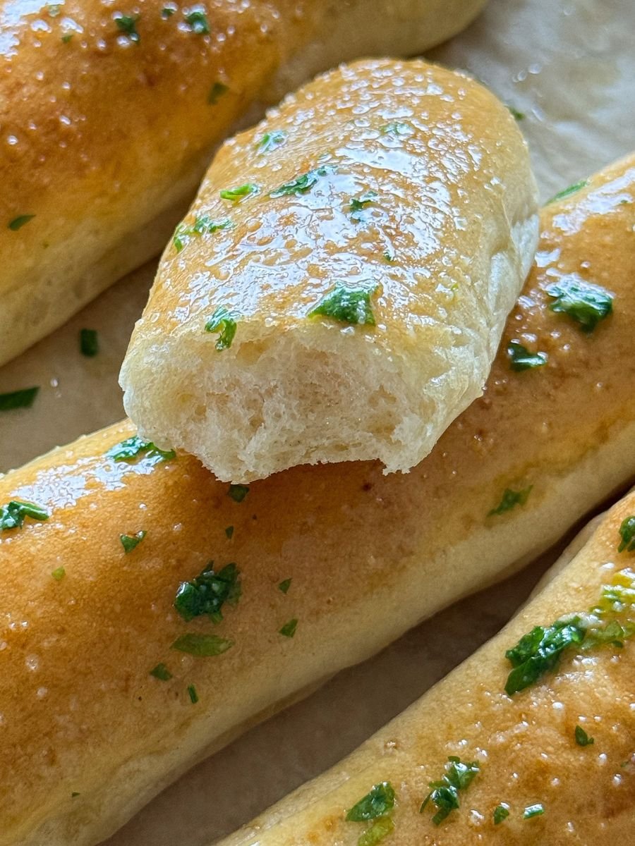 Homemade Buttery Garlic Breadsticks
