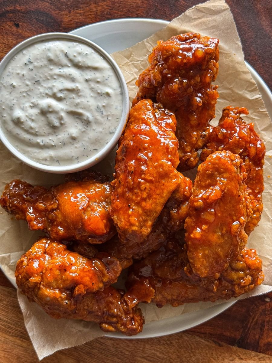 Hot Honey Garlic Wings Recipe