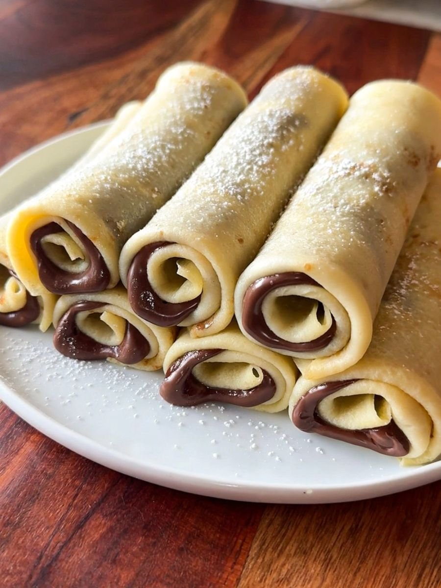 Nutella Crepe Rolls
