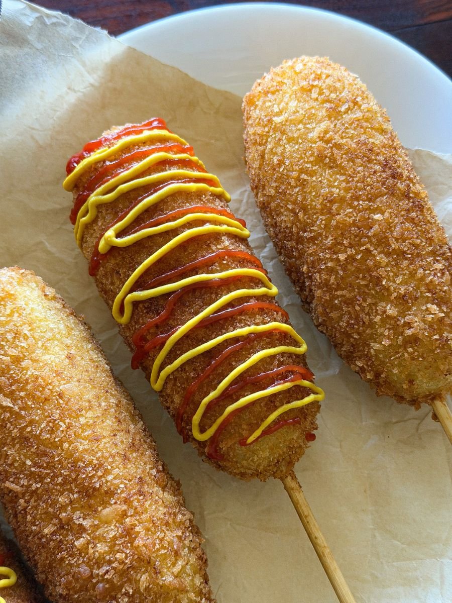 Cheesy Potato Korean Corn Dog Recipe