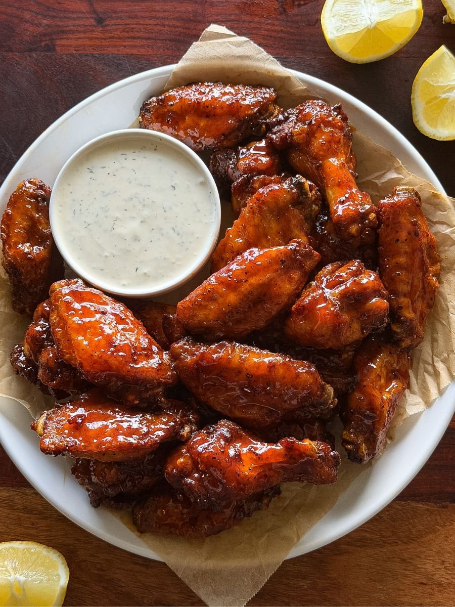 Air Fryer Hot Honey Lemon Pepper Wings