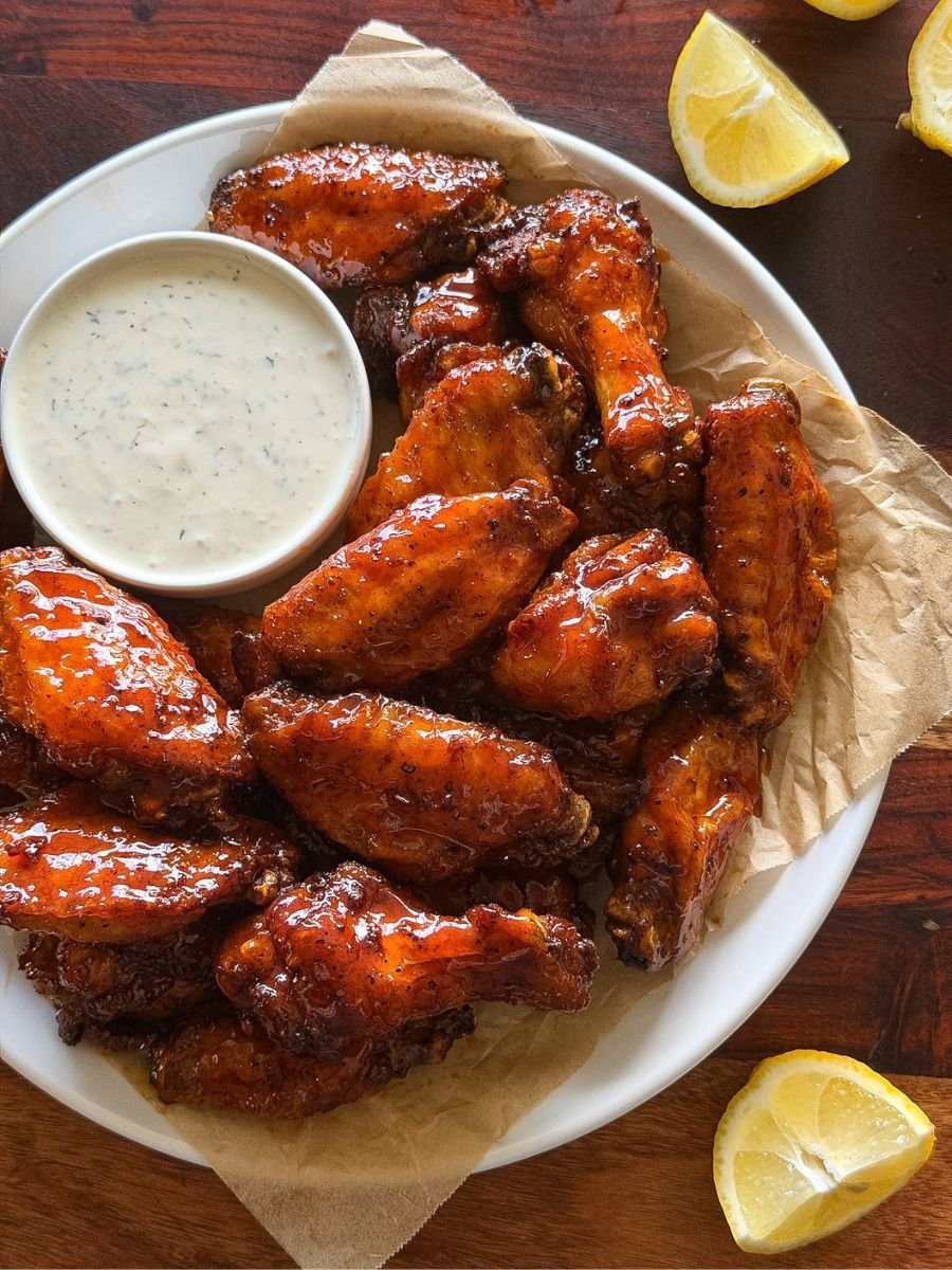 Air Fryer Hot Honey Lemon Pepper Wings
