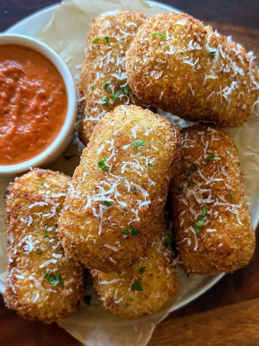 Garlic Parmesan Potato Cheese Sticks