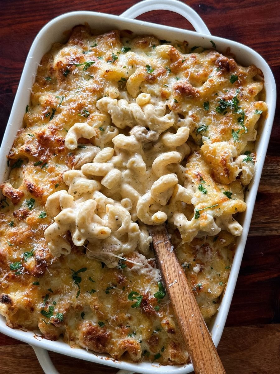 Chicken Alfredo Mac and Cheese Recipe
