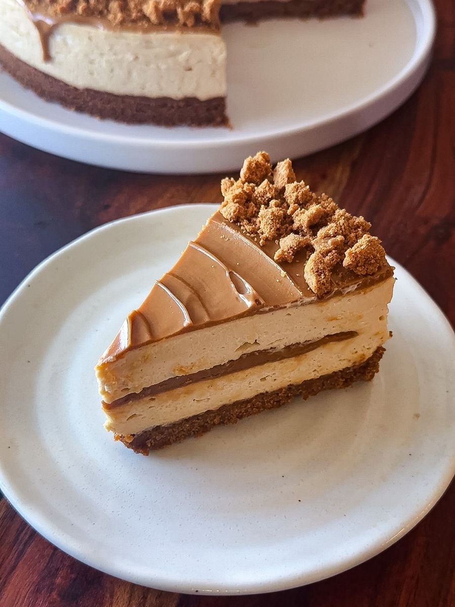 No-Bake Biscoff Cheesecake